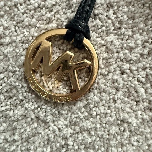 Michael Kors Black Shoulder Bag with Gold Accents - Picture 2 of 16